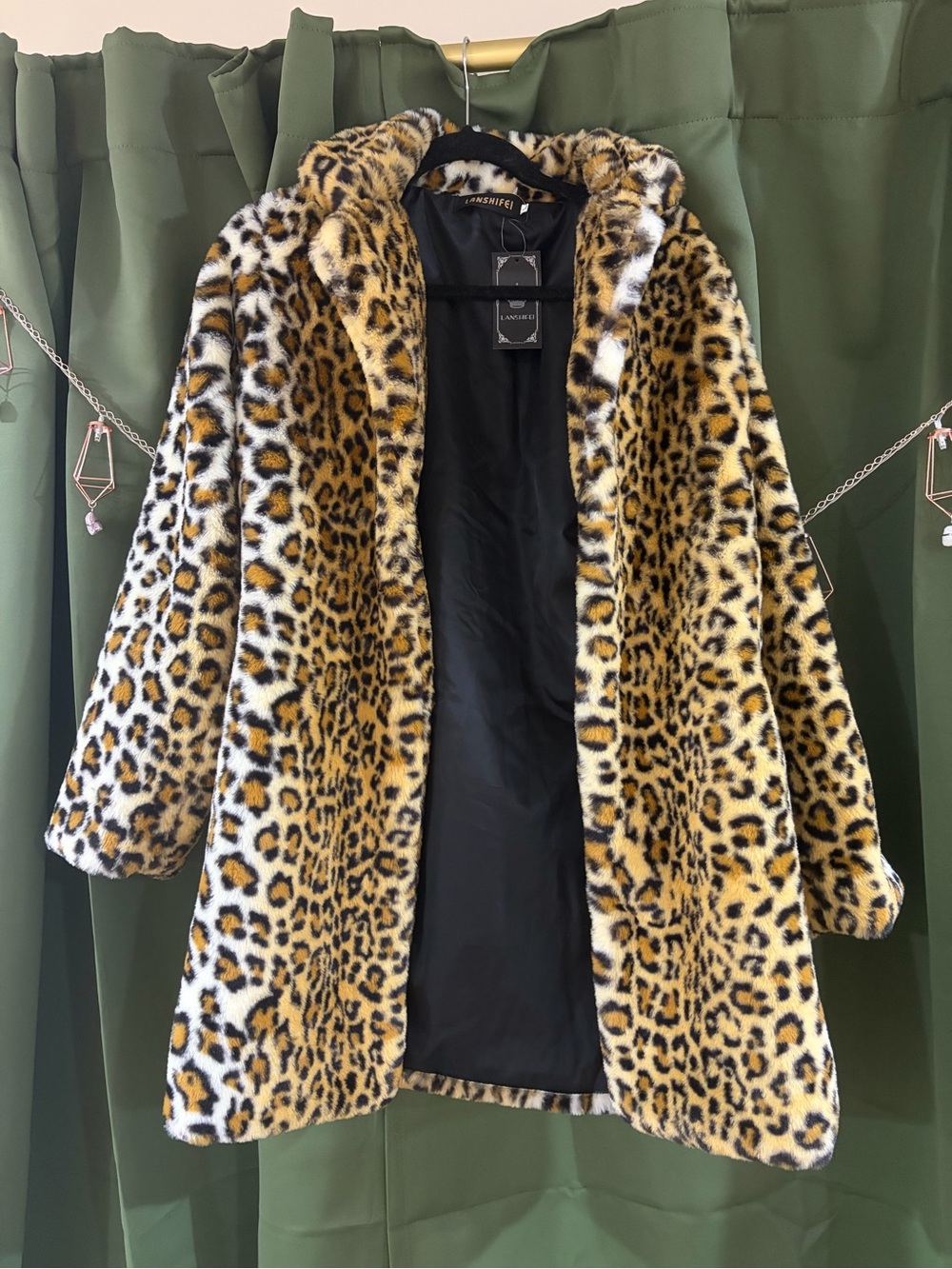 New with tags leopard print coat
